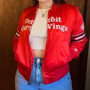 Starter Detroit Redwings Satin Jacket